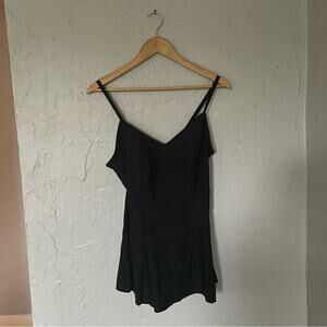 Black Shore Shapes One Piece Women's Bathing Suit Swim Suit with Skirt size 10